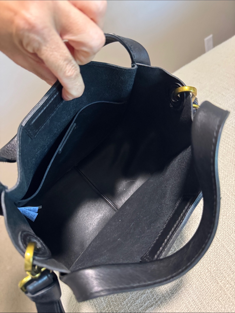 Madewell Black Leather Shoulder Bag - Picture 10 of 12